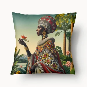 Housse de Coussin AFRIQUE - Duo Reine Abeba Guépard - 45 et 55cm