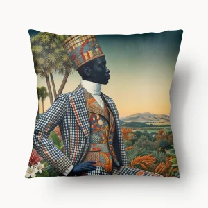 Housse de Coussin AFRIQUE - Duo Sapeur Aurlus Degrâce Zèbre - 45 et 55cm