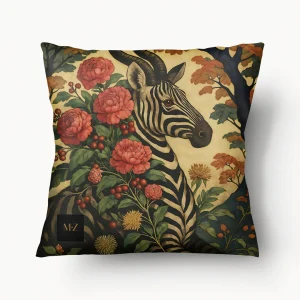 Housse de Coussin BESTIAIRE - Chimère Zèbre Antilope - 45cm