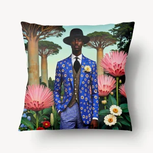 Housse de Coussin AFRIQUE - Duo Sapeur Marius Dupré - 45cm