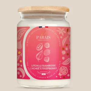 LITCHI FRAMBOISE GRANDE BOUGIE – LE PARAIS