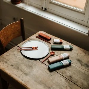 Kit de Couverts Réutilisables - Nude