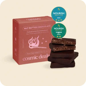 Coffret de 4 Carrés Chocolatés - Beurre de cacahuète & Sel Fumé