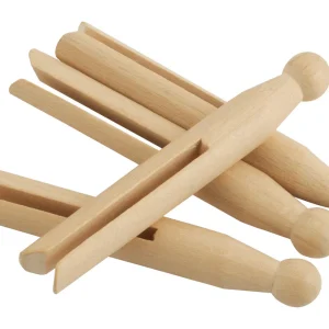 25 Pinces à Linge en Bois